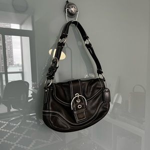 Y2K Coach leather hobo